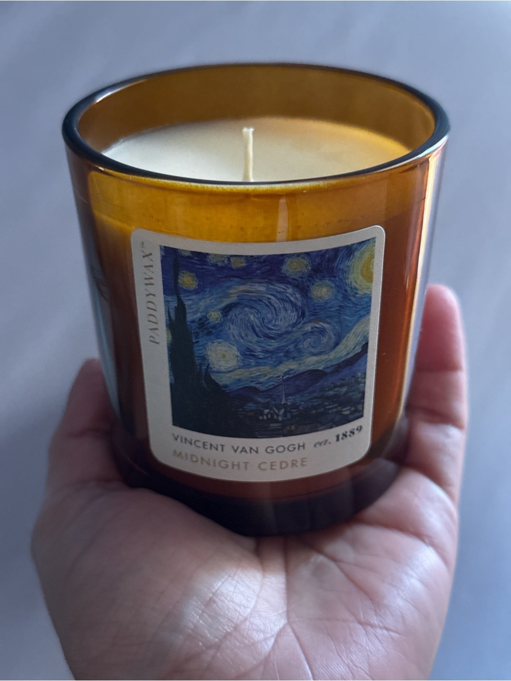 Barnes & Noble Amber Glass Scented Candle
